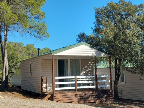 MOBILHOME 5 personnes - LOUISIANE - 2 chambres avec terrasse couverte - 22m²