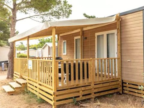 MOBILHOME 4 personnes - Premium | 2 Ch. | 4 Pers. | Terrasse Lounge | Clim. | TV
