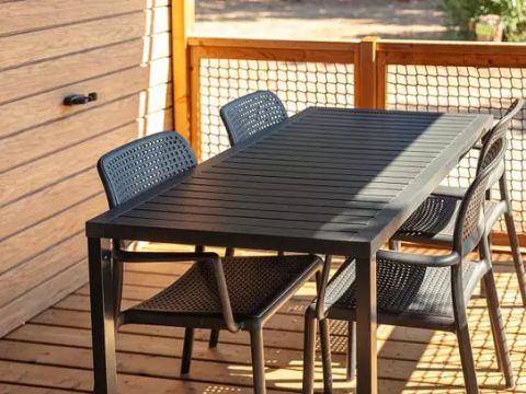 MOBILHOME 4 personnes - Premium | 2 Ch. | 4 Pers. | Terrasse Lounge | Clim. | TV