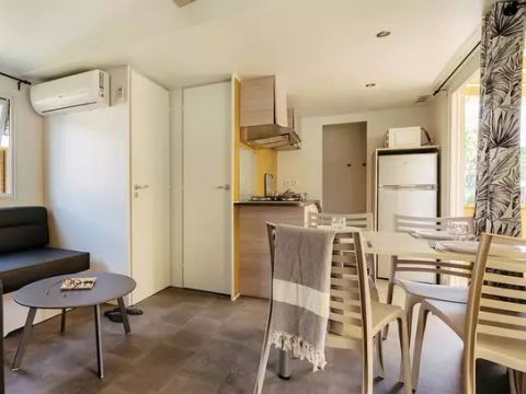 MOBILHOME 4 personnes - Premium | 2 Ch. | 4 Pers. | Terrasse surélevée | Clim.