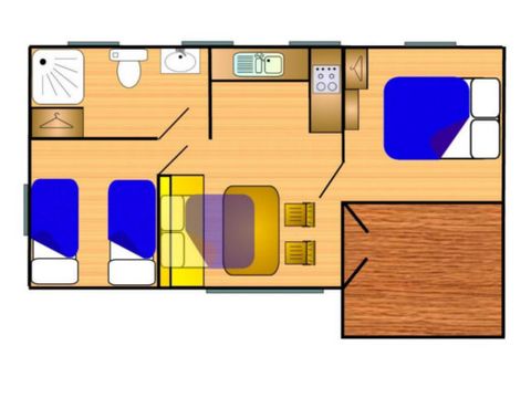 MOBILHOME 6 personnes - Vista 800-2  A/C CD