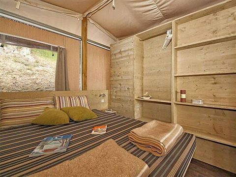 Tente en toile et en bois 5 personnes - Super Lodge | 2 Ch. | 4/5 Pers.