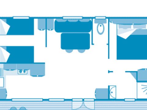 MOBILHOME 4 personnes - Cottage 4p 2ch **