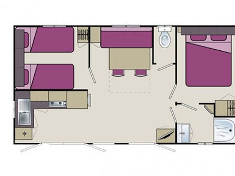 MOBILHOME 5 personnes - MISTRAL