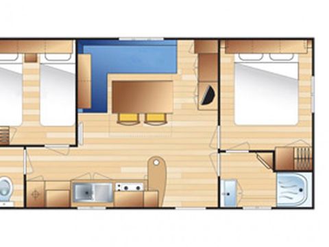 MOBILHOME 5 personnes - MIDI