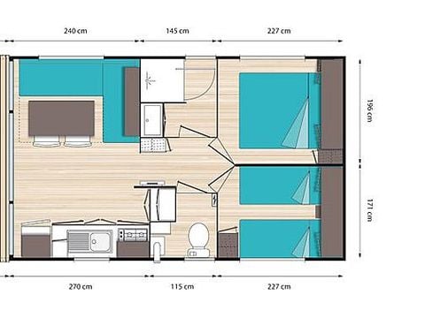 MOBILHOME 4 personnes - OHARA PREMIUM