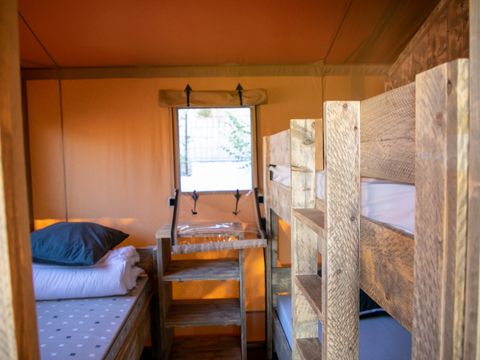 Tente en toile et en bois 5 personnes - VARADERO 2 chambres - 50 m2