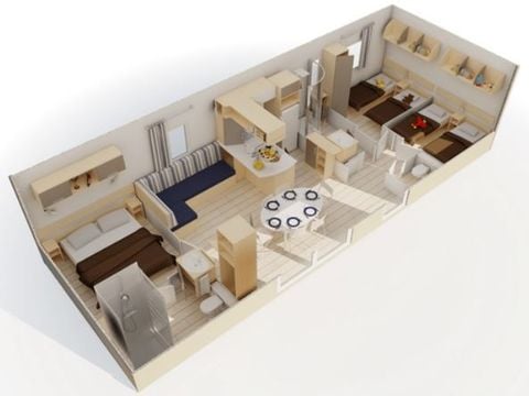 MOBILHOME 6 personnes - ATLANTIQUE (Vue Mer )