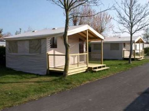 TENTE TOILE ET BOIS 4 personnes - Ecolodge - Bois - 19m² - 2 chambres