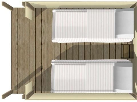 TENTE 2 personnes - Randonneur - 6m² - 1 chambre
