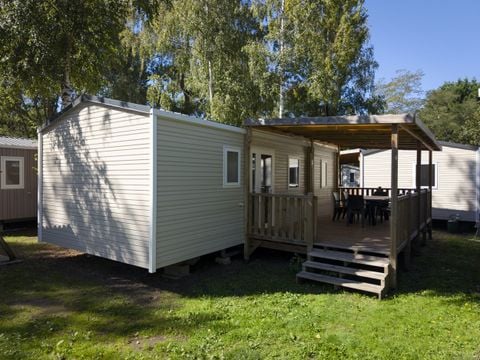 MOBILHOME 6 personnes - Cottage des Familles 3 CH - 2 SDB - 6 PERS 38 m² - TV + CLIM + LV + DRAPS (inclus à la location à la semaine)