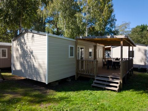 Mobilhome 4 personnes - des Familles 2 CH - 4 PERS 32 m² - TV + CLIM + LV + DRAPS (inclus à la location à la semaine)