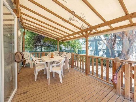 MOBILHOME 6 personnes - Comfort | 2 Ch. | 4/6 Pers. | Terrasse surélevée | Clim.