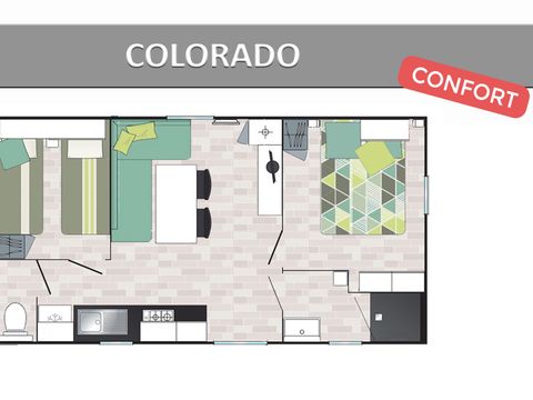MOBILHOME 6 personnes - COLORADO CONFORT.