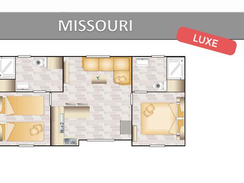 MOBILHOME 4 personnes - MISSOURI CONFORT.