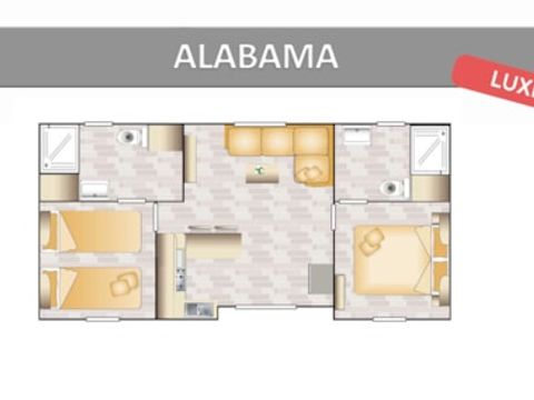 MOBILHOME 6 personnes - ALABAMA CONFORT.