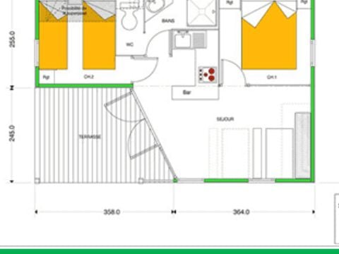 CHALET 5 personnes - BOIS 4/5 personnes