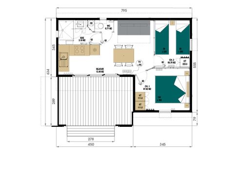 CHALET 6 personnes - HEGOA 4/6 personnes - douche XL