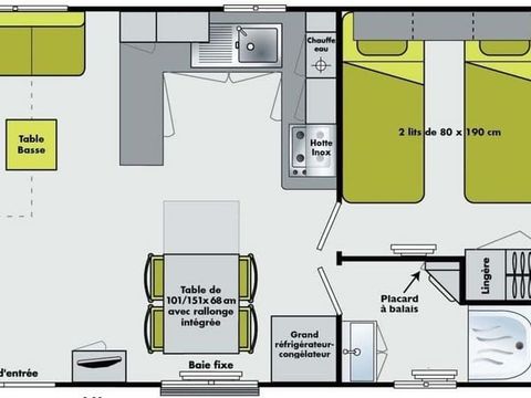 MOBILHOME 6 personnes - MH2 SUPER SÉLÉNIA 35 m²