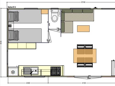 MOBILHOME 6 personnes - MH2 BAHIA 33 m²
