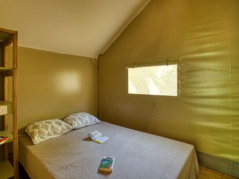 Tente en toile et en bois 5 personnes - Lodge Wood 23m² - 2 chambres