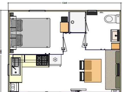 MOBILHOME 2 personnes - BAHIA COMPACT 20 m²
