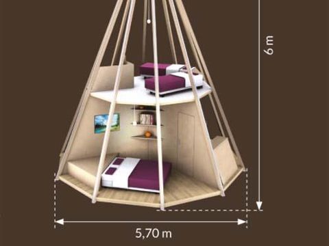 HÉBERGEMENT INSOLITE 4 personnes - Tipi