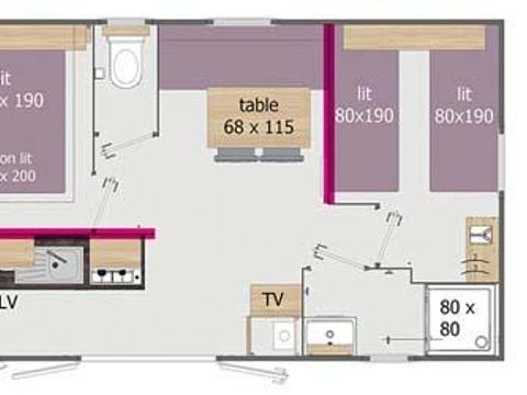 MOBILHOME 6 personnes - LUXE