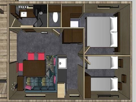 HÉBERGEMENT INSOLITE 6 personnes - CABANE