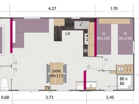 MOBILHOME 6 personnes - Bien être