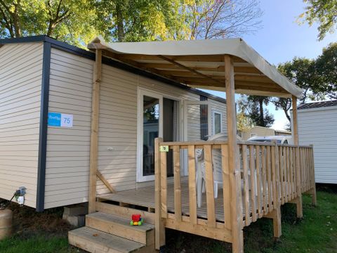 MOBILHOME 6 personnes - 4/6 pers. CONFORT - Terrasse couverte - 2 chambres, 1 convertible - NUITEE
