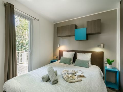 Mobilhome 2 personnes - Mobilhome Confort 20 m² (1 chambre) terrasse couverte + TV
