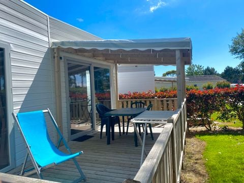 Mobilhome 2 personnes - Mobilhome Confort 20 m² (1 chambre) terrasse couverte + TV