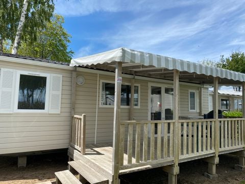 Mobilhome 6 personnes - Mobilhome Standard 35m² (3 chambres) avec terrasse couverte + TV