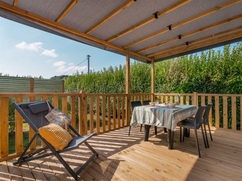 MOBILHOME 2 personnes - 1Ch Premium - TV + LV