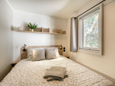 MOBILHOME 2 personnes - 1Ch Premium - TV + LV