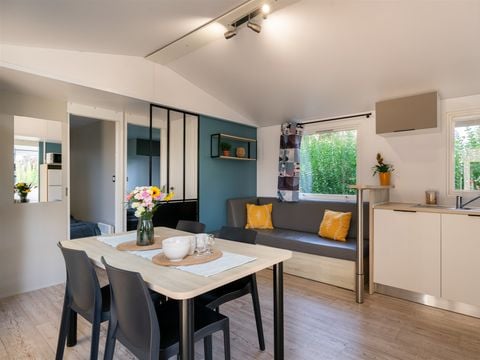 Hébergement pour groupe 12 personnes - Mobilhome Tribu 5Ch Premium - 3SDB + TV +LV 10/12 pers. 