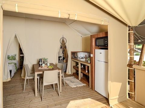 TENTE TOILE ET BOIS 5 personnes - Jungle Lodge