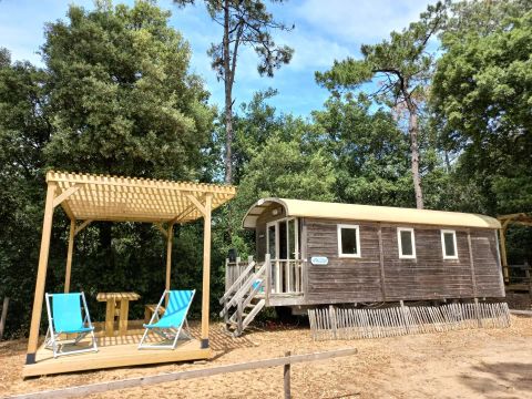 HÉBERGEMENT INSOLITE 4 personnes - Roulotte ESSENTIEL 3 Pièces 4 Personnes + TV