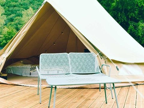 TENTE TOILE ET BOIS 2 personnes - Tente grand confort en brodure de Semoy