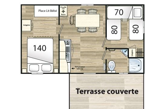 MOBILHOME 5 personnes - Quintil