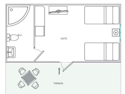 BUNGALOW 2 personnes - ESTANDAR