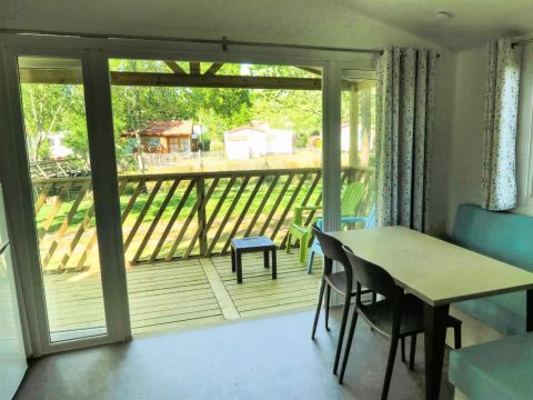 MOBILHOME 4 personnes - Amour Blanc 3 Pièces 4 Personnes + TV