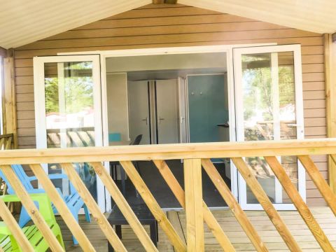 MOBILHOME 4 personnes - Amour Blanc 3 Pièces 4 Personnes + TV