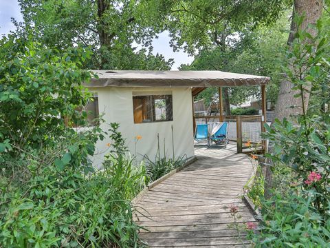 TENTE TOILE ET BOIS 4 personnes - Ecolodge Sahari XL 3 Pièces 4 Personnes