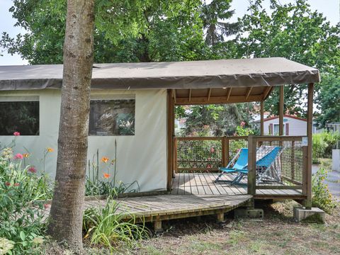 TENTE TOILE ET BOIS 4 personnes - Ecolodge Sahari XL 3 Pièces 4 Personnes