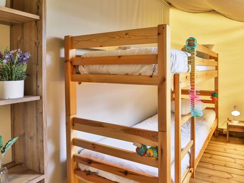 TENTE TOILE ET BOIS 4 personnes - Ecolodge Sahari XL 3 Pièces 4 Personnes