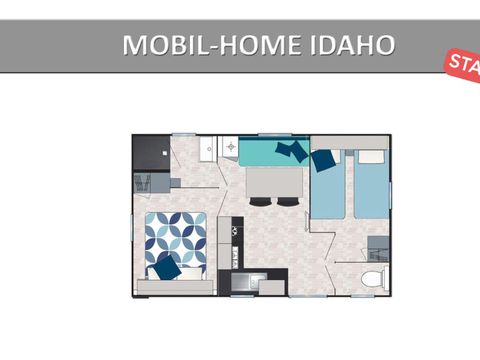 MOBILHOME 4 personnes - IDAHO. STANDARD