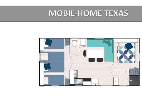 MOBILHOME 8 personnes - TEXAS. STANDARD