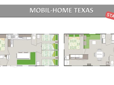 MOBILHOME 8 personnes - TEXAS STANDARD